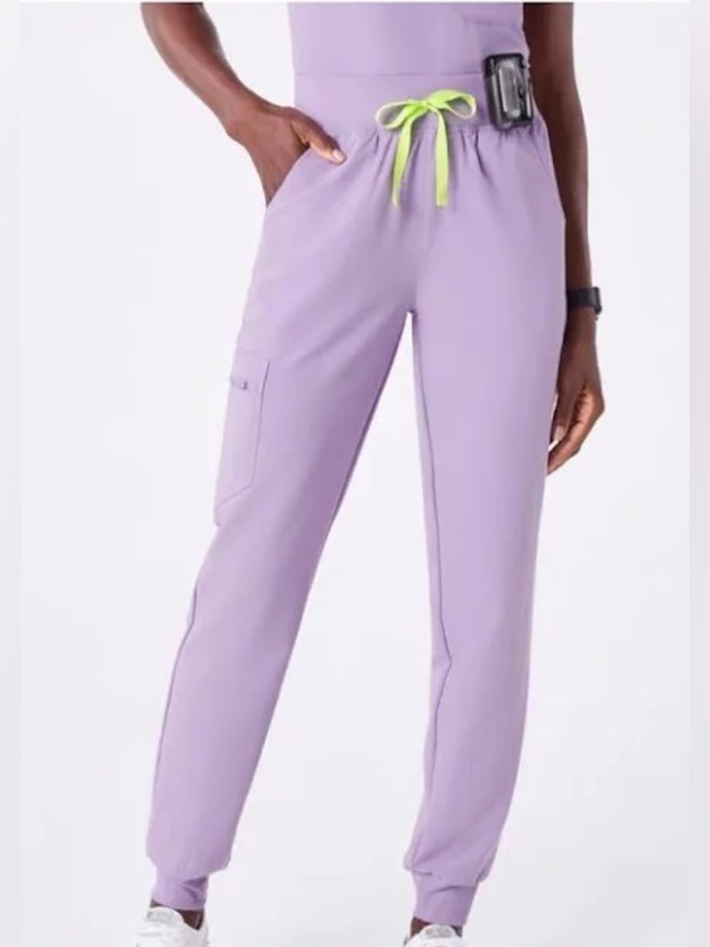 Figs Zamora™ - High Waisted Scrub Pants - LAVENDER DEW *LIMITED EDITION*